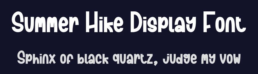 Summer Hike Display Font by creativeletter — Display Font — thumbnail 2