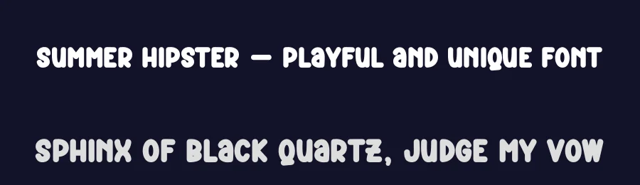 Summer Hipster – Playful And Unique Font by andikastudio — Display Font — thumbnail 2