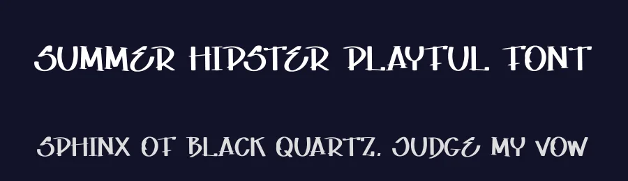 Summer Hipster Playful Font by andikastudio — Display Font — thumbnail 2