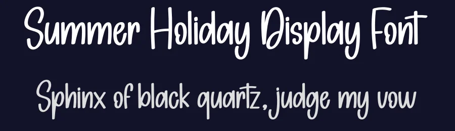 Summer Holiday Display Font by andikastudio — Display Font — thumbnail 2