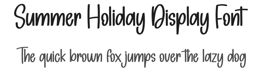 Summer Holiday Display Font by andikastudio — Display Font