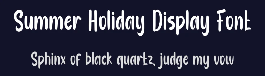 Summer Holiday Display Font by inermediaSTUDIO — Display Font — thumbnail 2