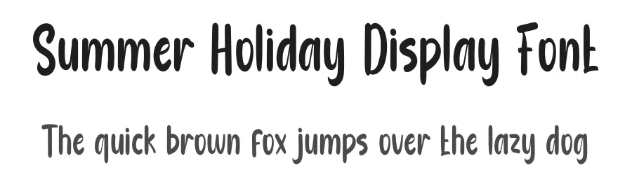 Summer Holiday Display Font by inermediaSTUDIO — Display Font
