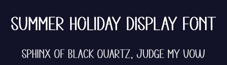 Summer Holiday Display Font by andikastudio — Display Font — thumbnail 2