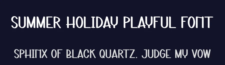 Summer Holiday Playful Font by andikastudio — Display Font — thumbnail 2