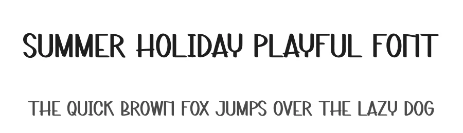 Summer Holiday Playful Font by andikastudio — Display Font