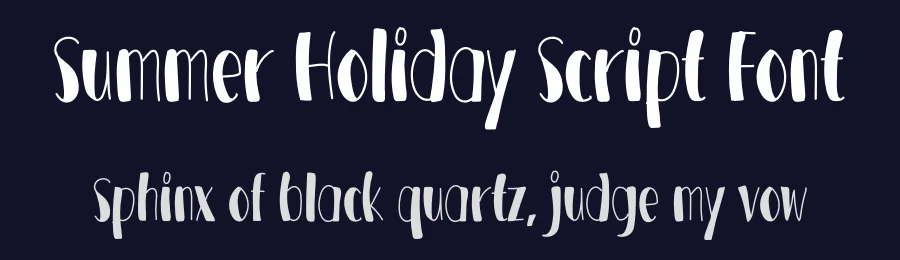 Summer Holiday Script Font by andikastudio — Script Handwritten Font — thumbnail 2