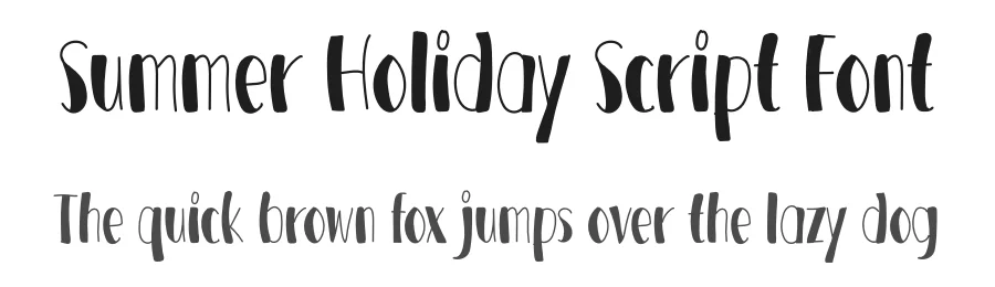 Summer Holiday Script Font by andikastudio — Script Handwritten Font