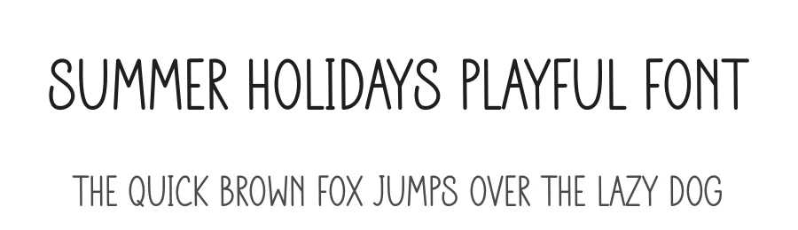 Summer Holidays Playful Font by freshtypeink — Display Font