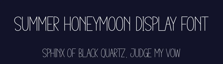 Summer Honeymoon Display Font by creativeletter — Display Font — thumbnail 2