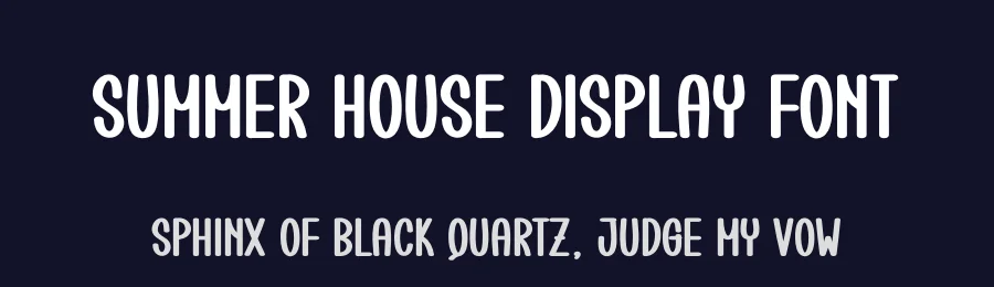 Summer House Display Font by creativeletter — Display Font — thumbnail 2