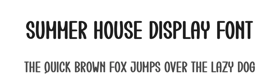 Summer House Display Font by creativeletter — Display Font