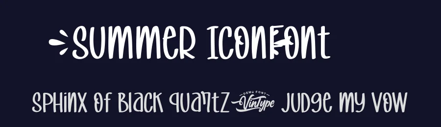 Summer Icon Font by VinType — Script Handwritten Font — thumbnail 2
