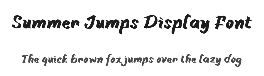 Summer Jumps Display Font by Yoga Letter β Display Font