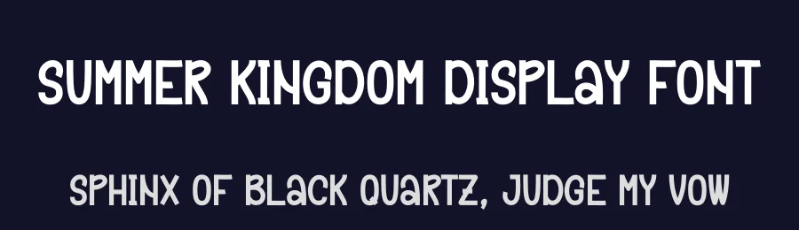 Summer Kingdom Display Font by creativeletter — Display Font — thumbnail 2