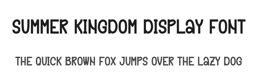 Summer Kingdom Display Font by creativeletter — Display Font