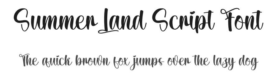 Summer Land Script Font by creativeletter — Script Handwritten Font