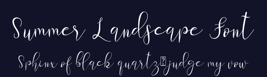 Summer Landscape Font by Selvia Design — Script Handwritten Font — thumbnail 2