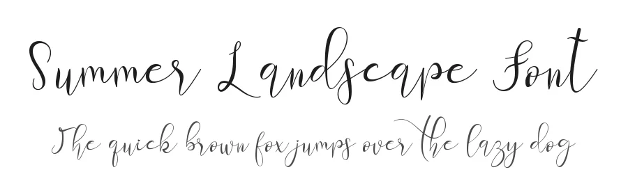 Summer Landscape Font by Selvia Design — Script Handwritten Font