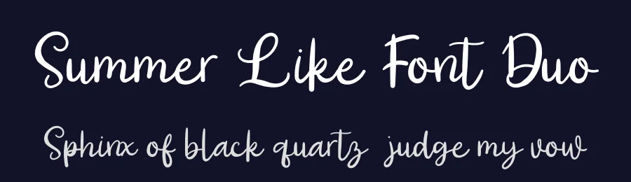 Summer Like Font Duo by ReyreyBlue — Script Handwritten Font — thumbnail 2