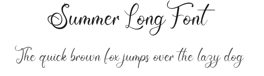 Summer Long Font by kateengciu — Script Handwritten Font