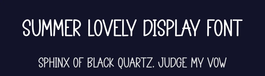 Summer Lovely Display Font by andikastudio — Display Font — thumbnail 2
