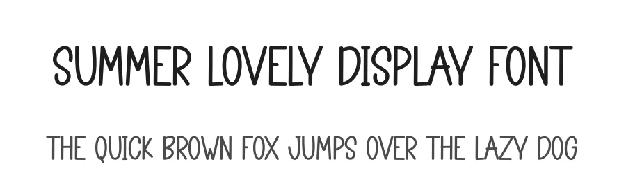 Summer Lovely Display Font by andikastudio — Display Font