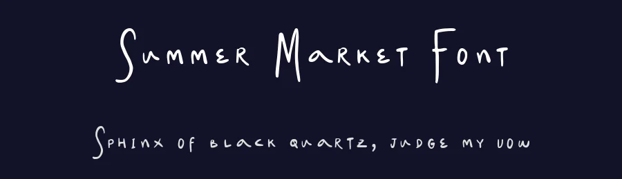 Summer Market Font by Sloulyfe — Script Handwritten Font — thumbnail 2