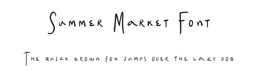 Summer Market Font by Sloulyfe — Script Handwritten Font