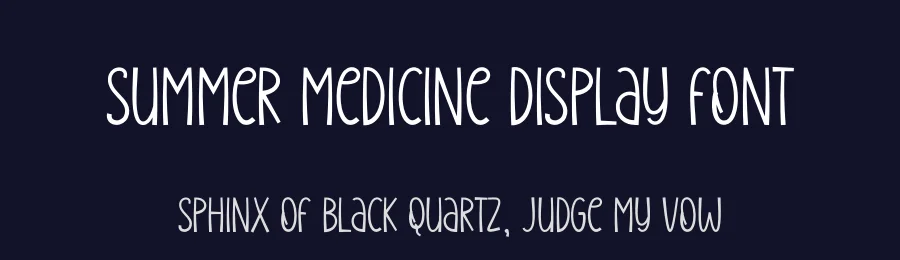 Summer Medicine Display Font by creativeletter — Display Font — thumbnail 2