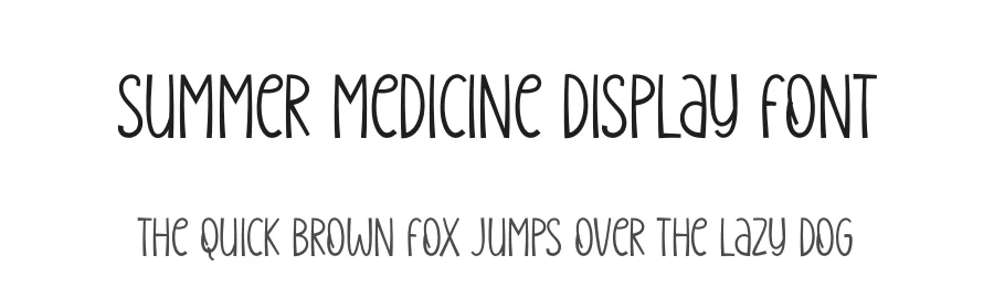 Summer Medicine Display Font by creativeletter — Display Font