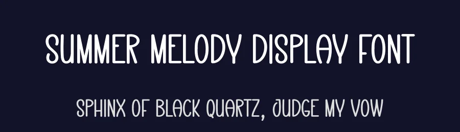 Summer Melody Display Font by creativeletter — Display Font — thumbnail 2
