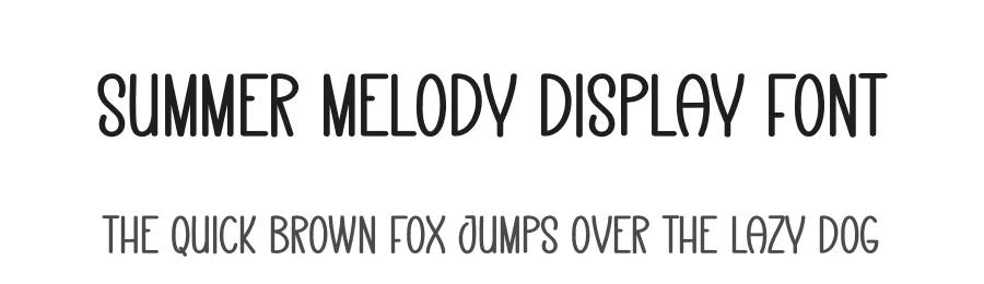 Summer Melody Display Font by creativeletter — Display Font