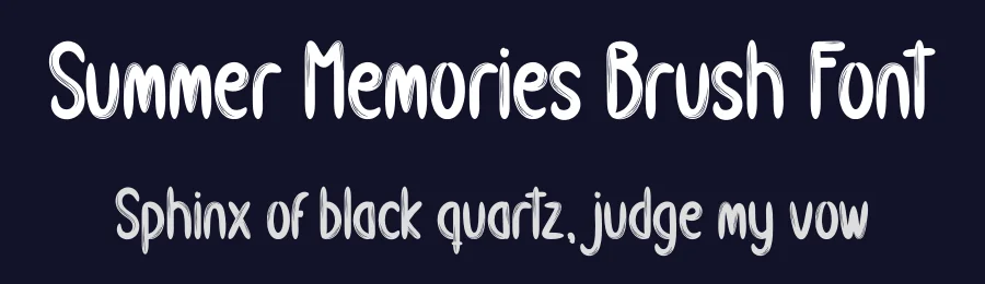 Summer Memories Brush Font by creativeletter — Script Handwritten Font — thumbnail 2