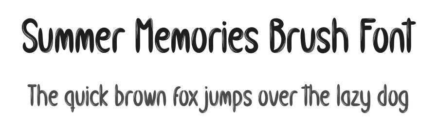 Summer Memories Brush Font by creativeletter — Script Handwritten Font