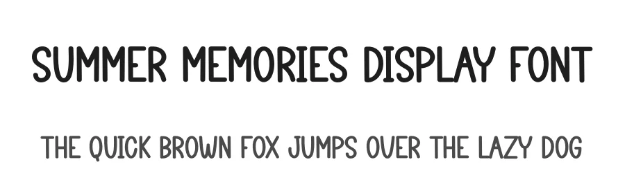 Summer Memories Display Font by creativeletter — Display Font