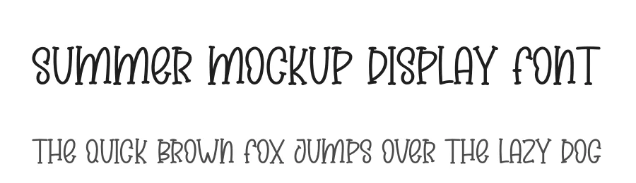 Summer Mockup Display Font by creativeletter — Display Font