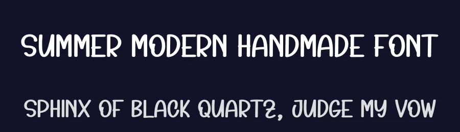 Summer Modern Handmade Font by andikastudio — Display Font — thumbnail 2