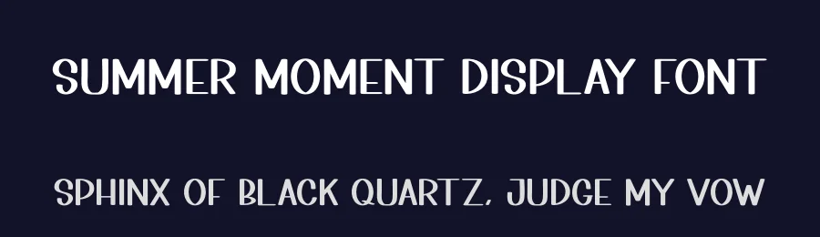 Summer Moment Display Font by creativeletter — Display Font — thumbnail 2