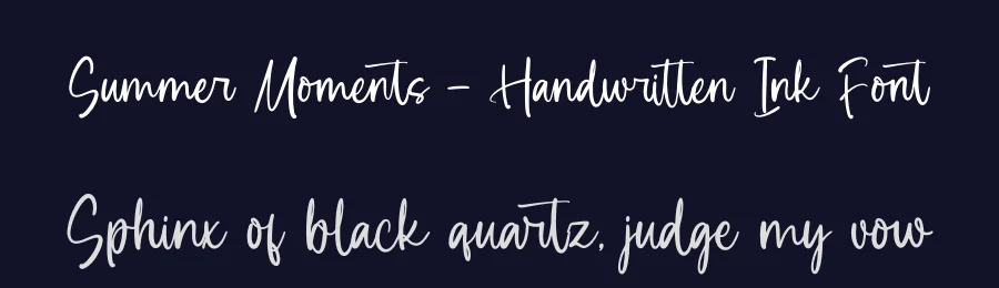 Summer Moments – Handwritten Ink Font by letterenastudios — Script Handwritten Font — thumbnail 2
