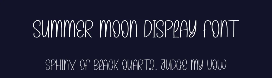Summer Moon Display Font by andikastudio — Display Font — thumbnail 2