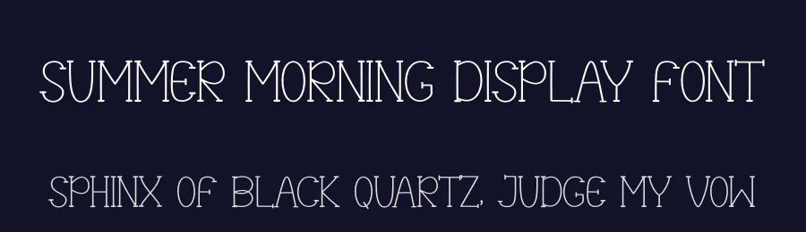 Summer Morning Display Font by andikastudio — Display Font — thumbnail 2