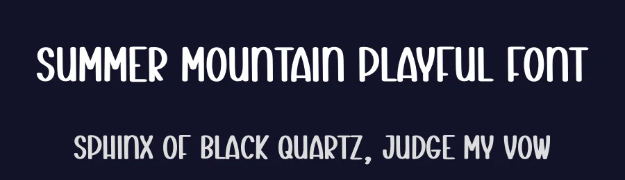 Summer Mountain Playful Font by andikastudio — Script Handwritten Font — thumbnail 2