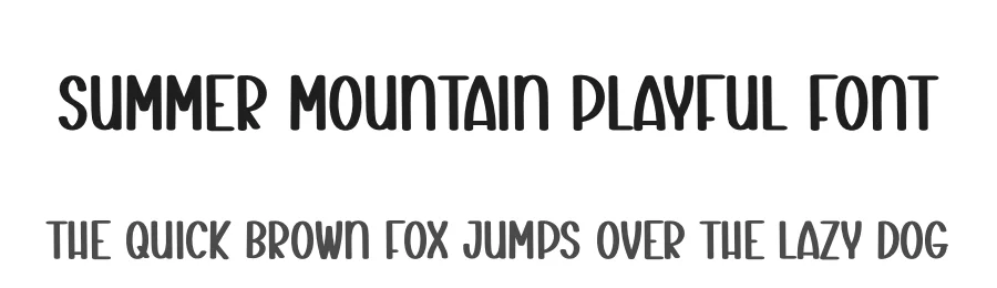 Summer Mountain Playful Font by andikastudio — Script Handwritten Font