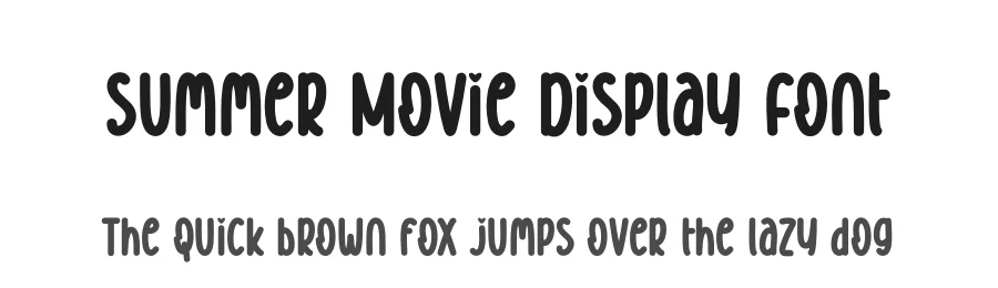 Summer Movie Display Font by creativeletter — Display Font