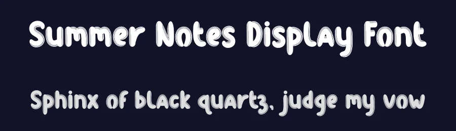 Summer Notes Display Font by creativeletter — Script Handwritten Font — thumbnail 2