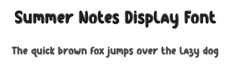 Summer Notes Display Font by creativeletter — Script Handwritten Font