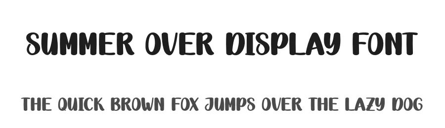 Summer Over Display Font by andikastudio — Display Font