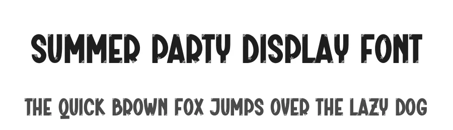Summer Party Display Font by creativeletter — Display Font