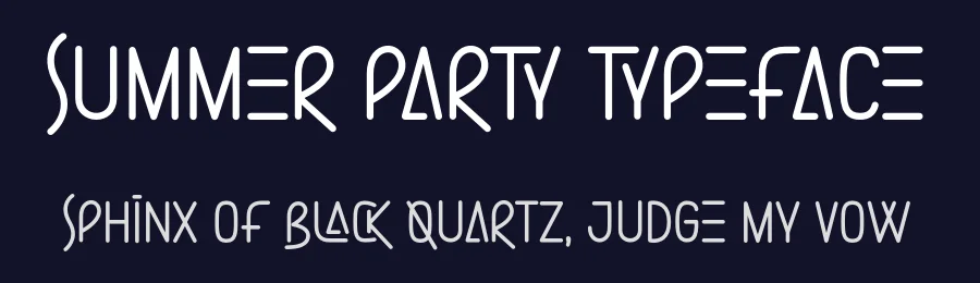 Summer Party Typeface by Alpaprana — Display Font — thumbnail 2
